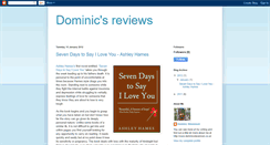 Desktop Screenshot of dominicsreviews.blogspot.com