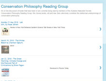 Tablet Screenshot of conservationphilosophy.blogspot.com