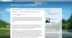 Desktop Screenshot of jasasecuritycarakaperkasa.blogspot.com