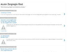 Tablet Screenshot of acutezorgregiooost.blogspot.com