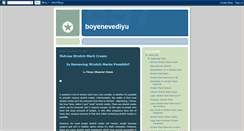 Desktop Screenshot of boyenevediyu.blogspot.com