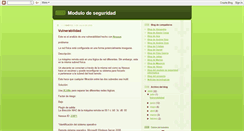 Desktop Screenshot of modseguridad.blogspot.com