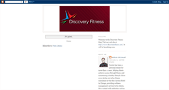 Desktop Screenshot of discoveryfitness.blogspot.com