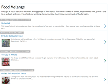 Tablet Screenshot of foodmelange.blogspot.com
