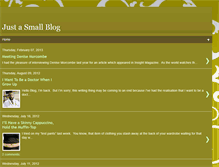 Tablet Screenshot of justasmallblog.blogspot.com