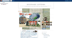 Desktop Screenshot of keepsakeletters.blogspot.com