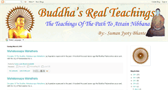 Desktop Screenshot of buddhasrealteachings.blogspot.com