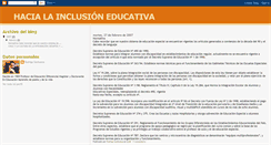 Desktop Screenshot of integracion-inclusion.blogspot.com