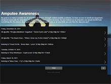 Tablet Screenshot of amputeeawareness.blogspot.com