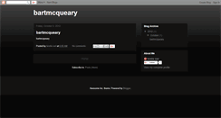 Desktop Screenshot of bartmcqueary.blogspot.com