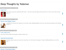 Tablet Screenshot of deepthoughtsbyyodaman.blogspot.com