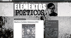 Desktop Screenshot of elementospoeticos.blogspot.com