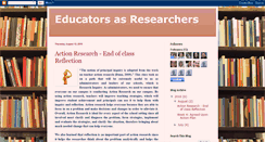 Desktop Screenshot of educatorsasresearchers.blogspot.com