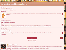 Tablet Screenshot of educatorsasresearchers.blogspot.com