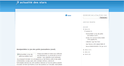 Desktop Screenshot of actualitedesstars.blogspot.com