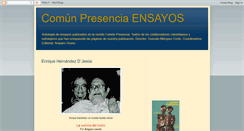 Desktop Screenshot of comunpresenciaensayos.blogspot.com