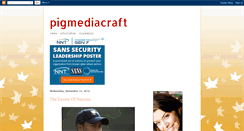 Desktop Screenshot of pigmediacraft.blogspot.com