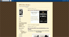 Desktop Screenshot of hplnewbooks.blogspot.com
