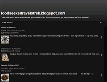 Tablet Screenshot of foodseekertravelstrek.blogspot.com