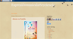 Desktop Screenshot of expresionmusicalarteyciencia.blogspot.com