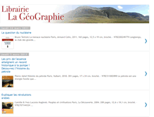 Tablet Screenshot of librairie-la-geographie.blogspot.com