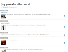 Tablet Screenshot of heyyouwhatsthatsound.blogspot.com