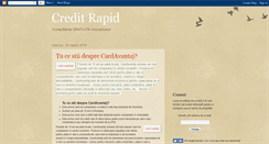 Desktop Screenshot of credit-rapid.blogspot.com