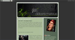 Desktop Screenshot of glamdeboramateus.blogspot.com