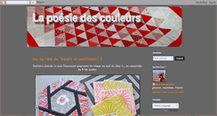 Desktop Screenshot of lapoesiedescouleurs.blogspot.com