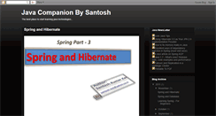 Desktop Screenshot of javacompanionbysantosh.blogspot.com