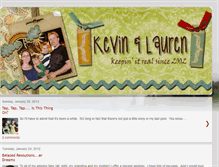 Tablet Screenshot of kevinandlauren.blogspot.com