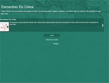 Tablet Screenshot of encuestasenlineasi.blogspot.com