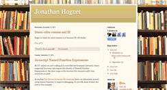 Desktop Screenshot of jonhoguet.blogspot.com
