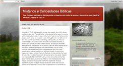 Desktop Screenshot of misteriosecuriosidadesbiblicas.blogspot.com