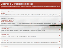 Tablet Screenshot of misteriosecuriosidadesbiblicas.blogspot.com