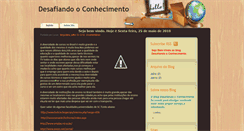 Desktop Screenshot of desafiandoconhecimento.blogspot.com