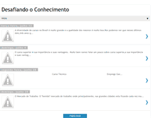 Tablet Screenshot of desafiandoconhecimento.blogspot.com