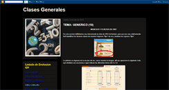 Desktop Screenshot of clases-generales.blogspot.com