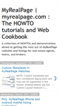 Mobile Screenshot of myrealpage-howto.blogspot.com