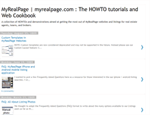 Tablet Screenshot of myrealpage-howto.blogspot.com