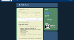 Desktop Screenshot of celluliteworld.blogspot.com