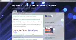 Desktop Screenshot of humanwritesjournal.blogspot.com