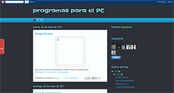 Desktop Screenshot of pcgratisprogramas.blogspot.com