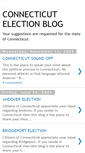 Mobile Screenshot of connecticut-election.blogspot.com