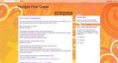 Desktop Screenshot of hedgesfirstgradefun.blogspot.com