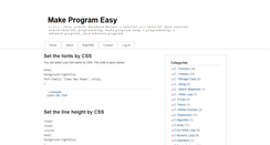 Desktop Screenshot of makeprogrameasy.blogspot.com