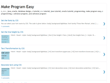 Tablet Screenshot of makeprogrameasy.blogspot.com