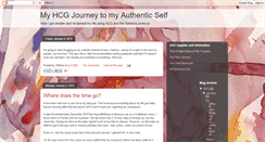 Desktop Screenshot of myhcgjourneytomyauthenticself.blogspot.com