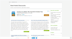Desktop Screenshot of besthoteldiscounts.blogspot.com