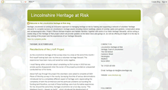 Desktop Screenshot of lincolnshireheritageatrisk.blogspot.com